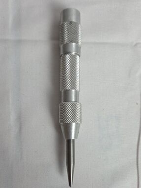 Silver Handheld Center Punch - Silver Precision Tool